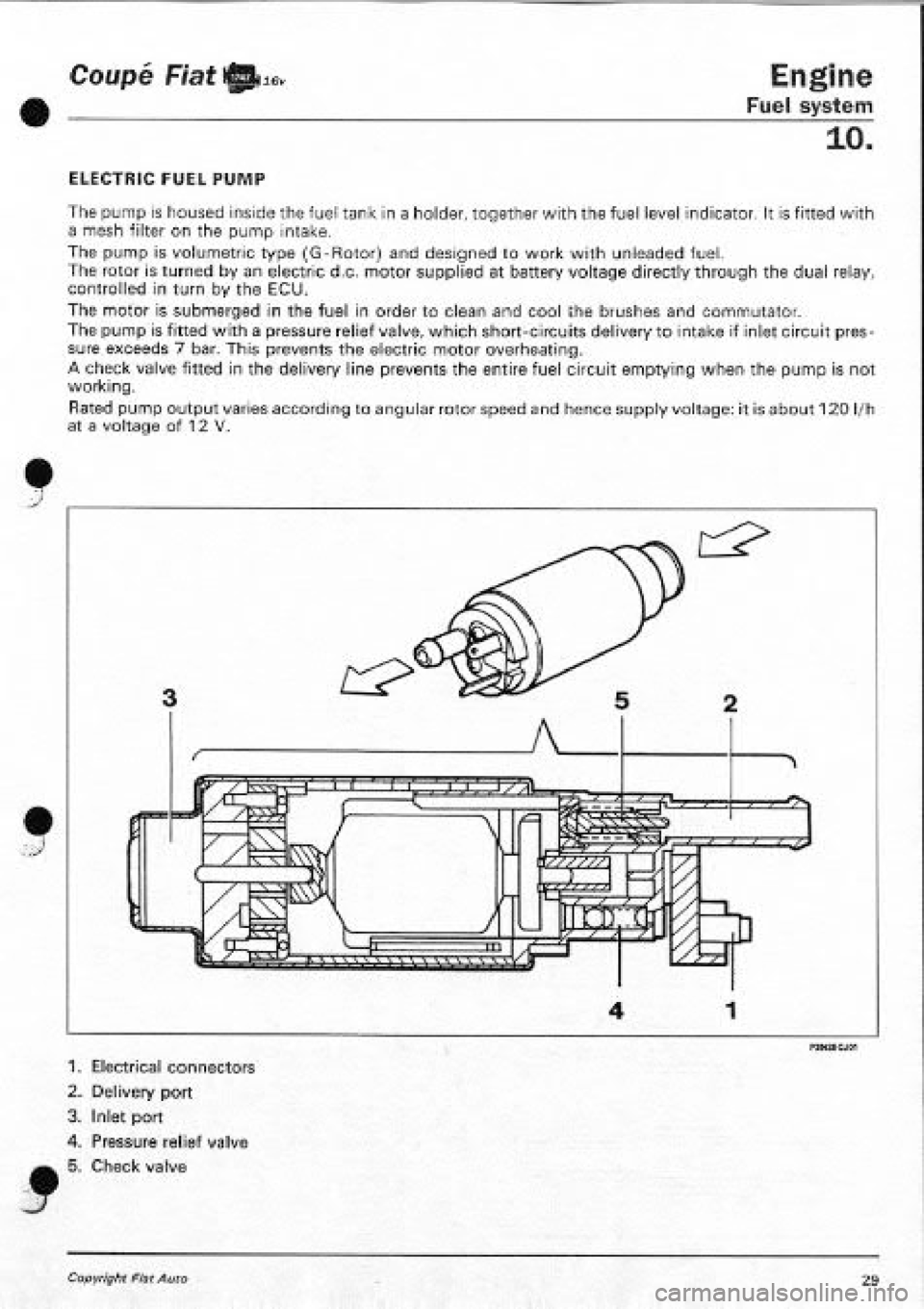 FIAT COUPE 1995  Workshop Manual 