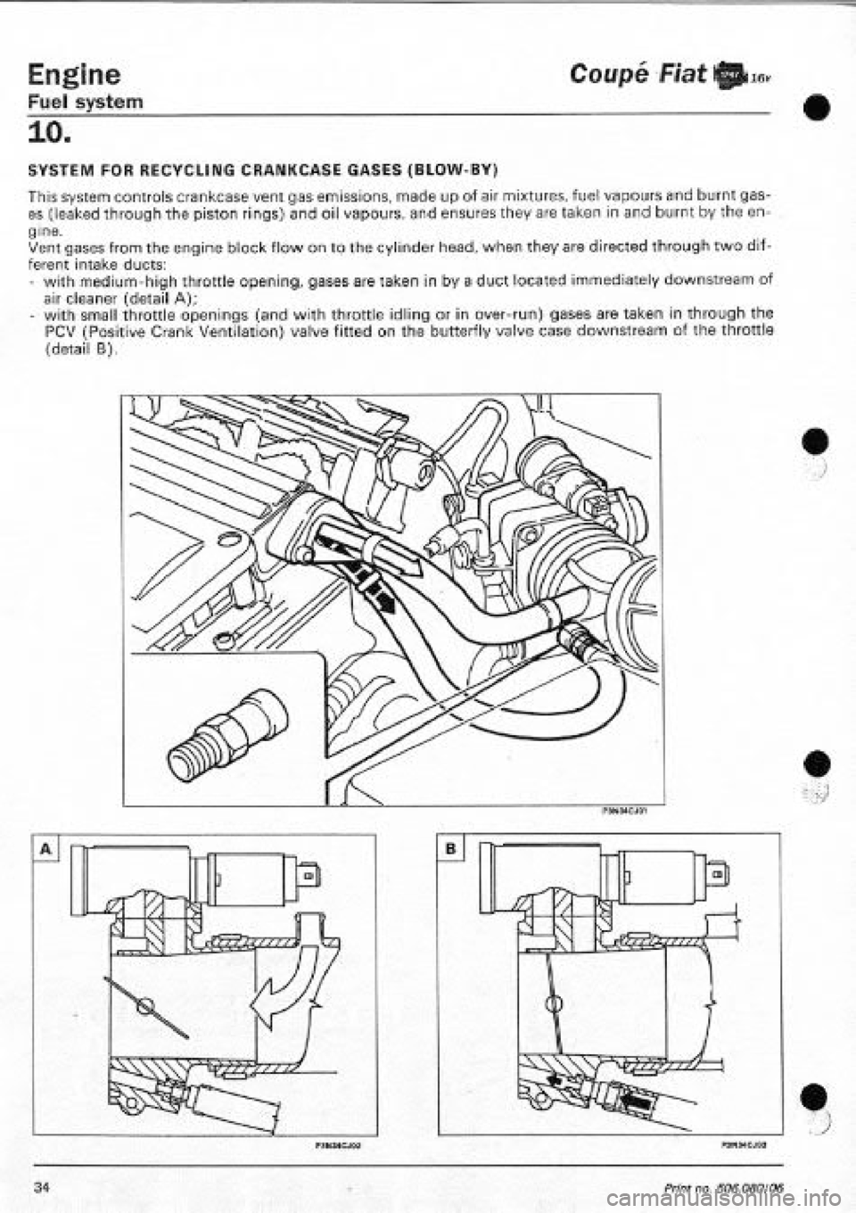 FIAT COUPE 1995  Workshop Manual 