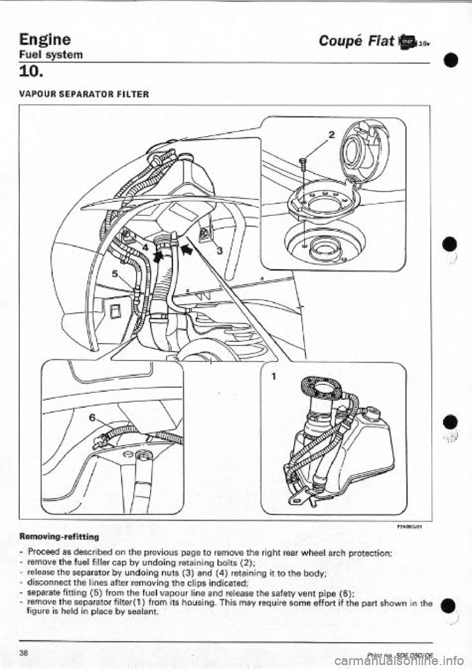 FIAT COUPE 1995  Workshop Manual 