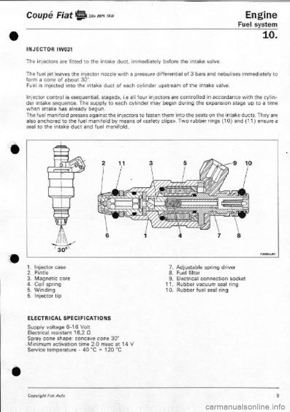 FIAT COUPE 1995  Workshop Manual 