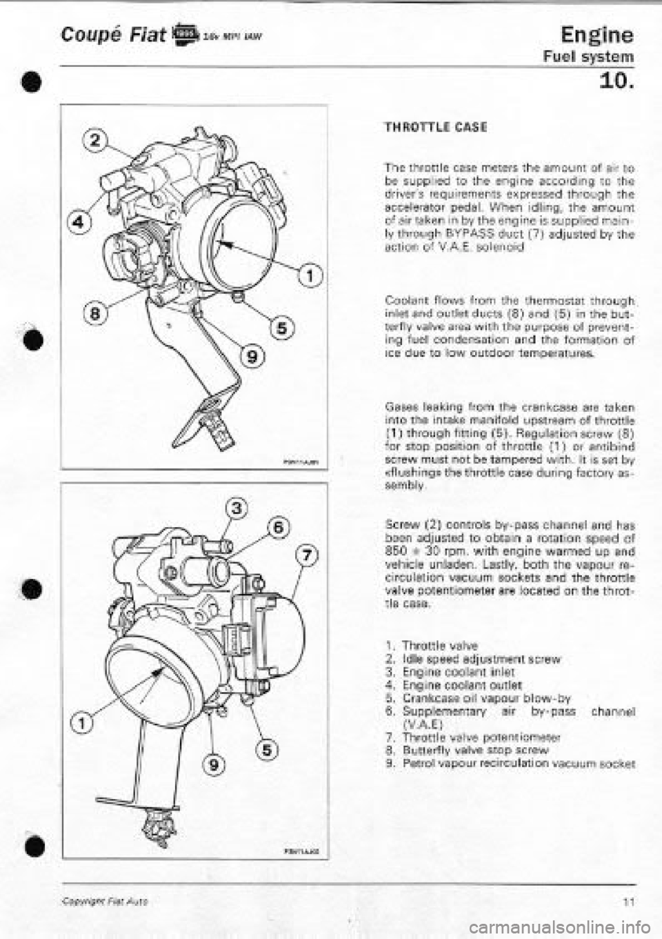 FIAT COUPE 1995  Workshop Manual 