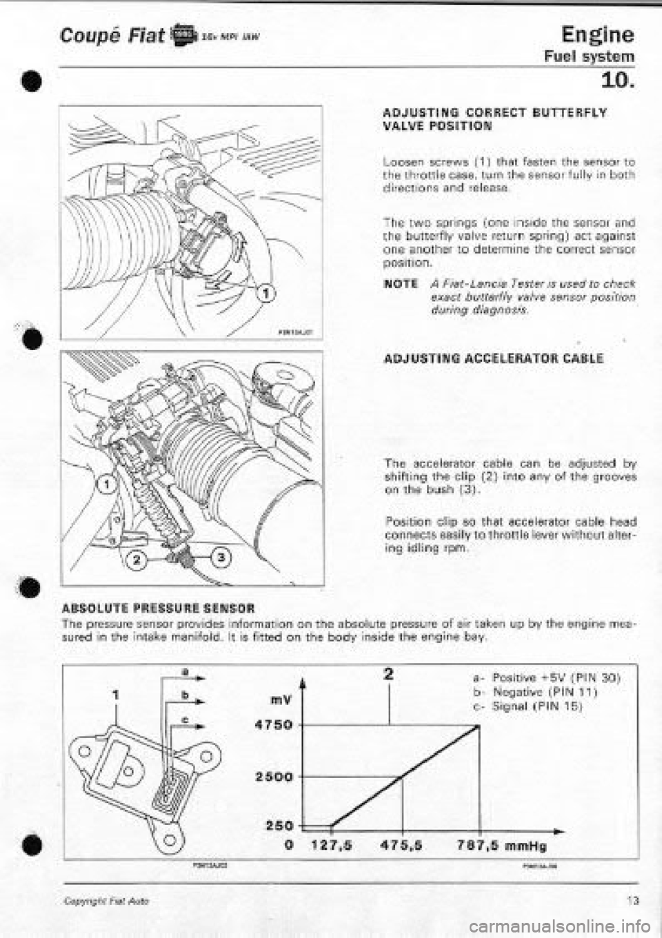 FIAT COUPE 1995  Workshop Manual 