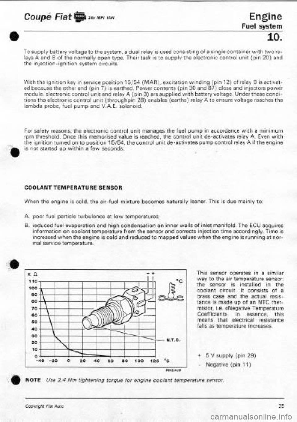 FIAT COUPE 1995  Workshop Manual 