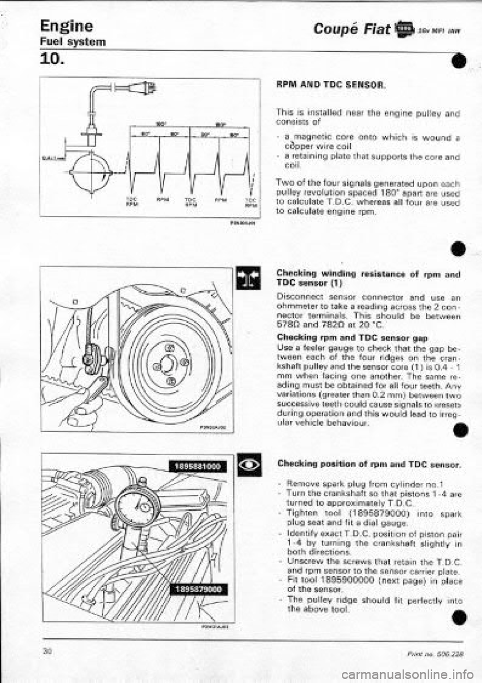 FIAT COUPE 1995  Workshop Manual 