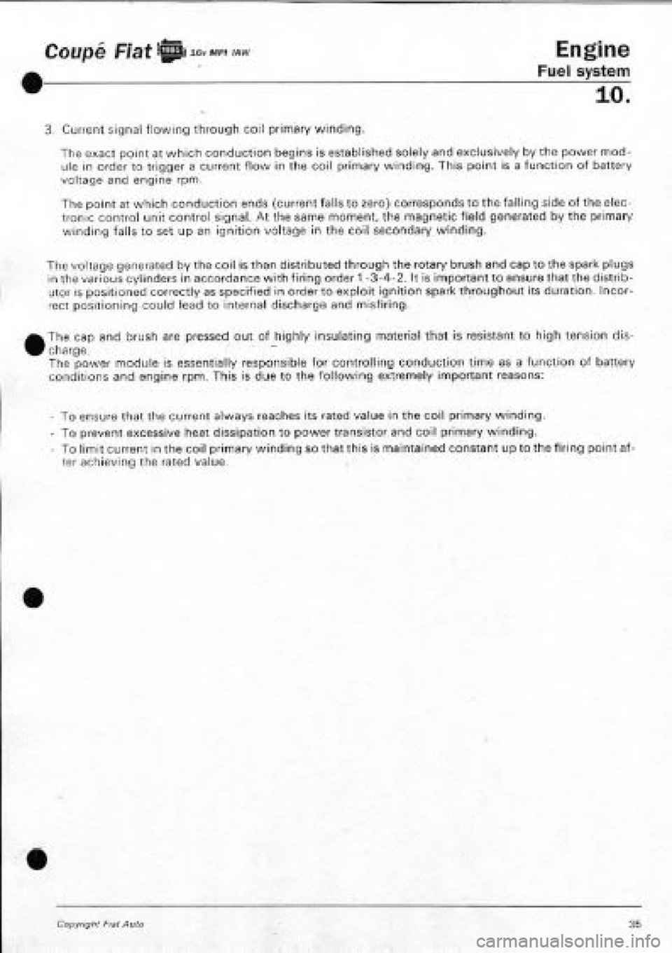 FIAT COUPE 1995  Workshop Manual 
