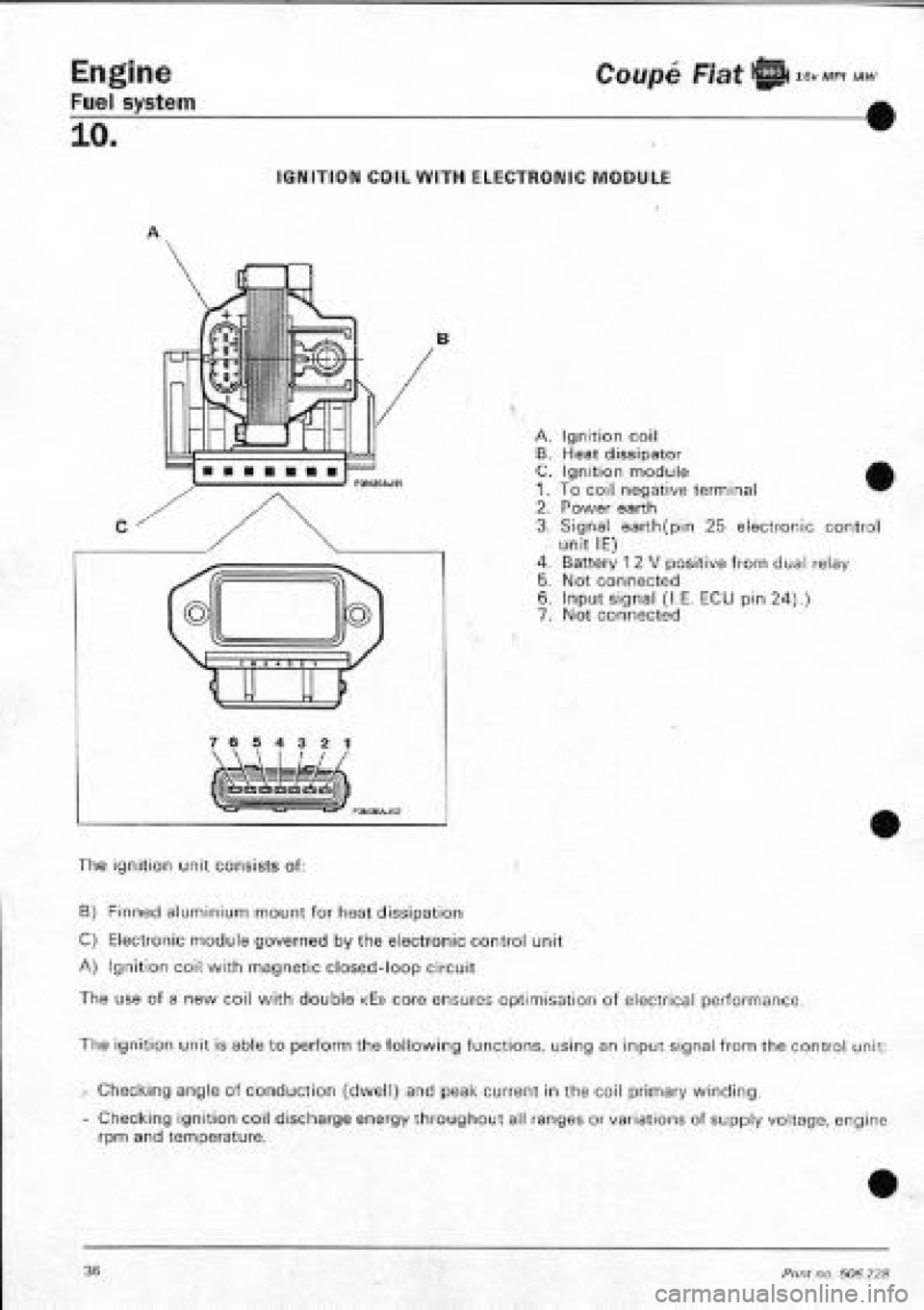 FIAT COUPE 1995  Workshop Manual 