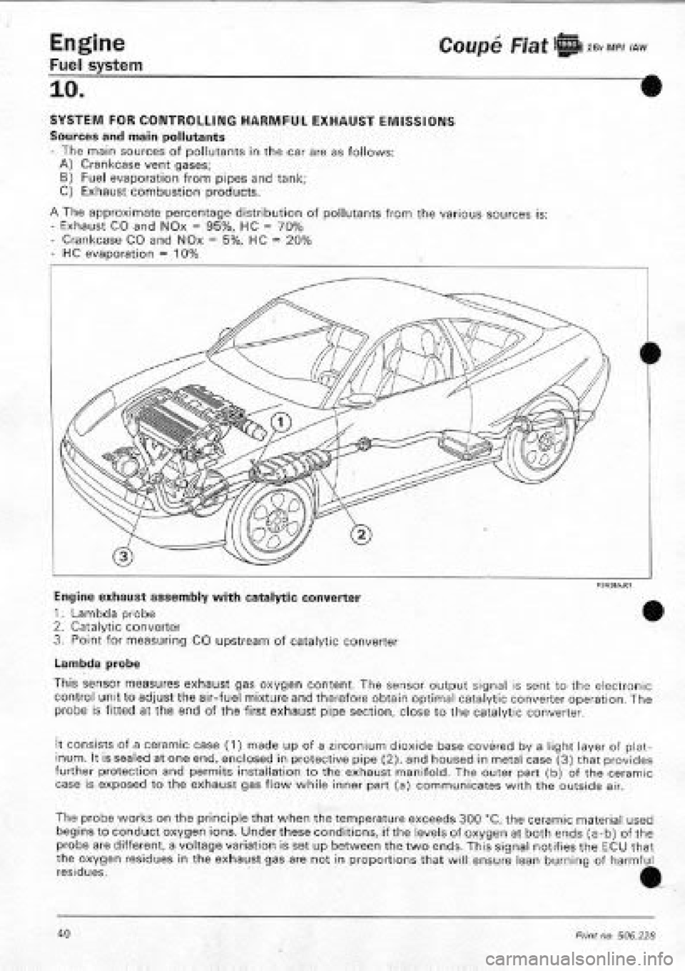 FIAT COUPE 1995  Workshop Manual 