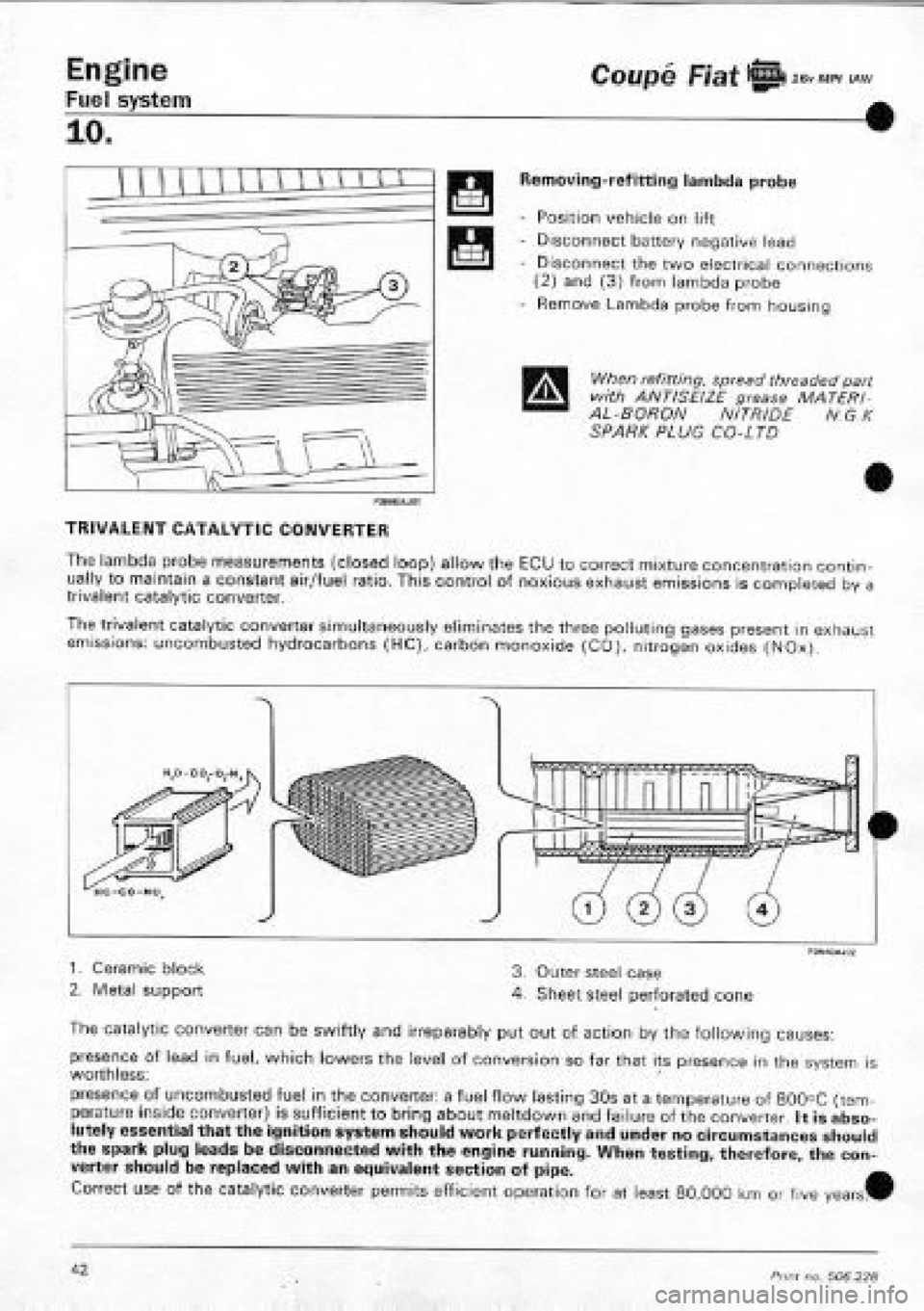 FIAT COUPE 1995  Workshop Manual 