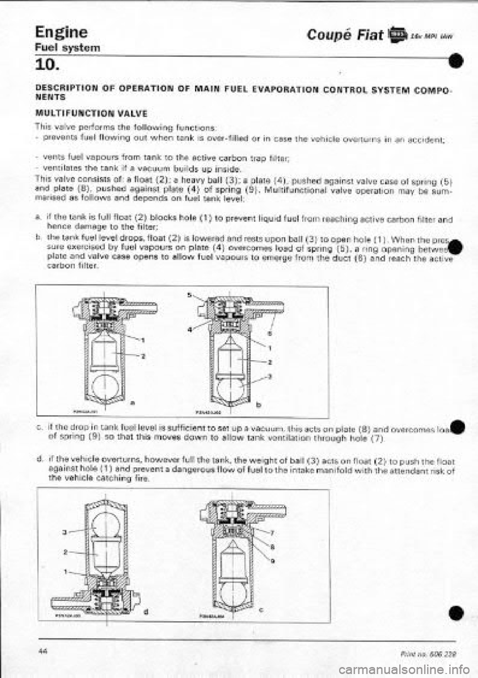 FIAT COUPE 1995  Workshop Manual 