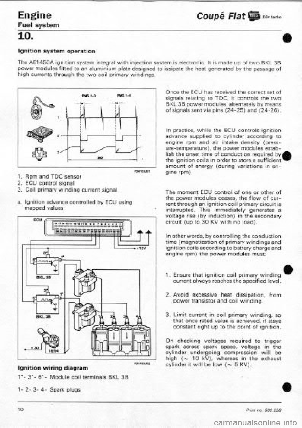 FIAT COUPE 1995  Workshop Manual 
