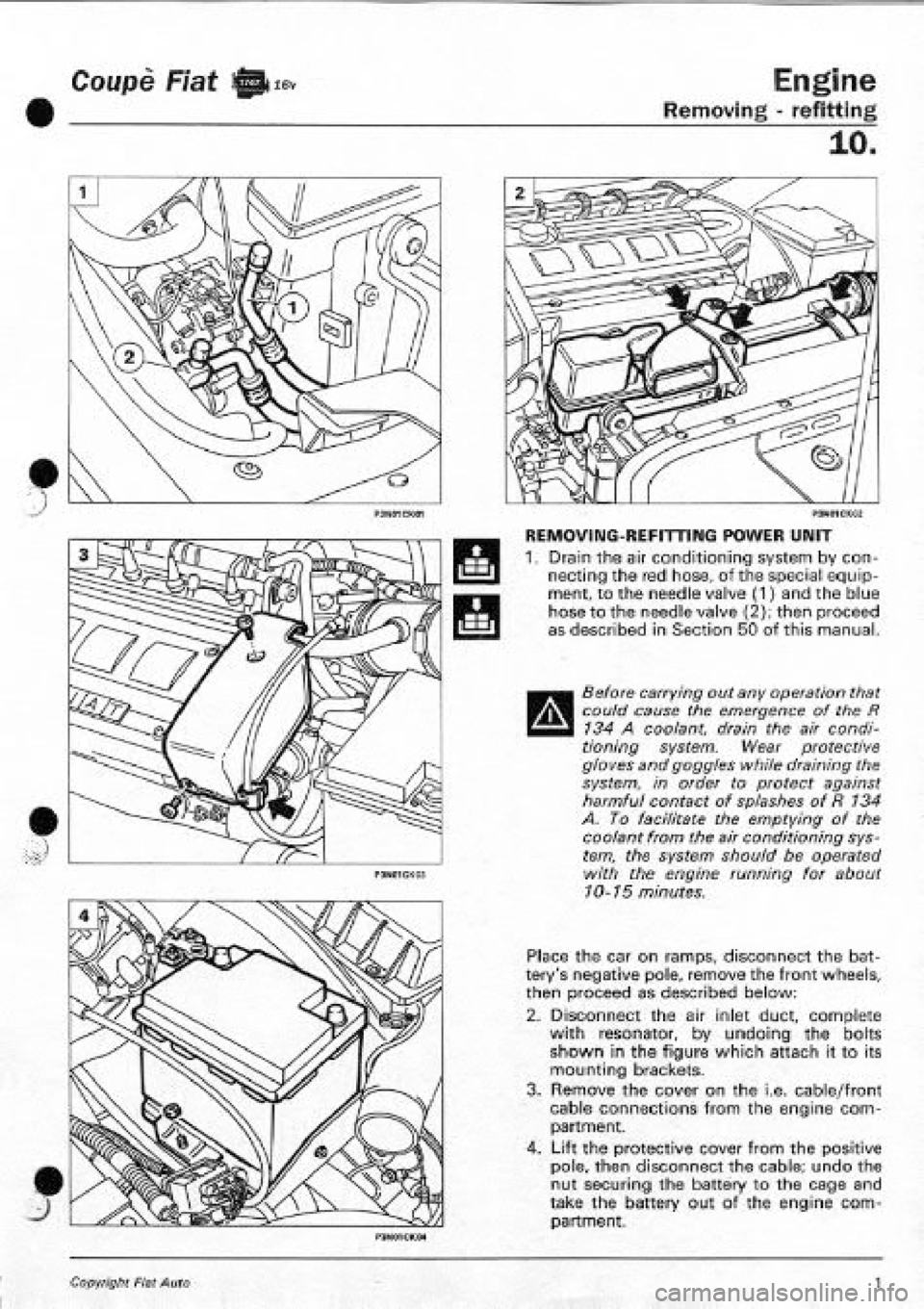 FIAT COUPE 1995  Workshop Manual 