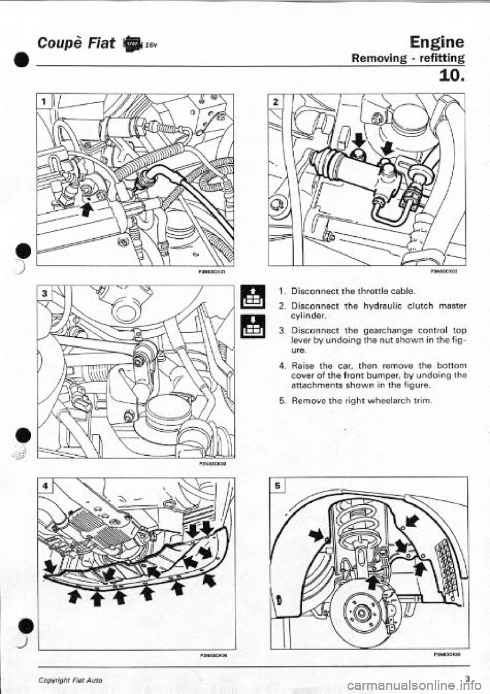 FIAT COUPE 1995  Workshop Manual 
