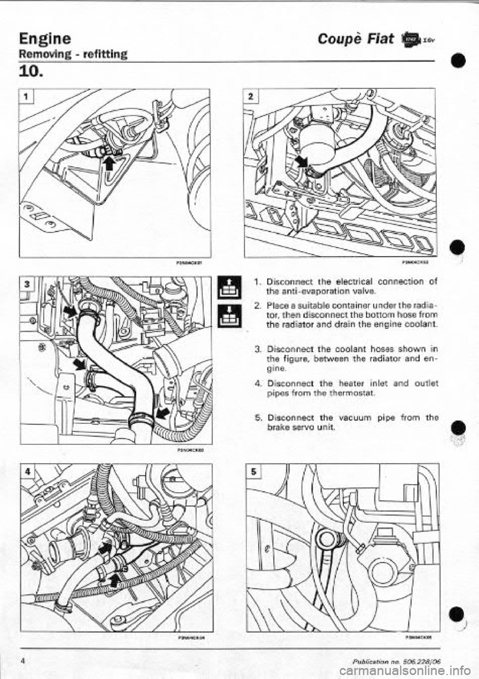 FIAT COUPE 1995  Workshop Manual 