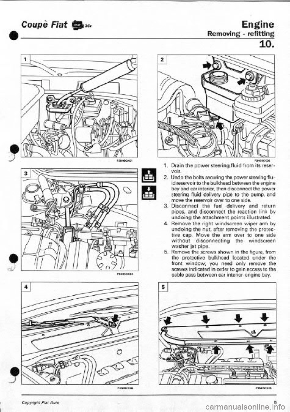 FIAT COUPE 1995  Workshop Manual 