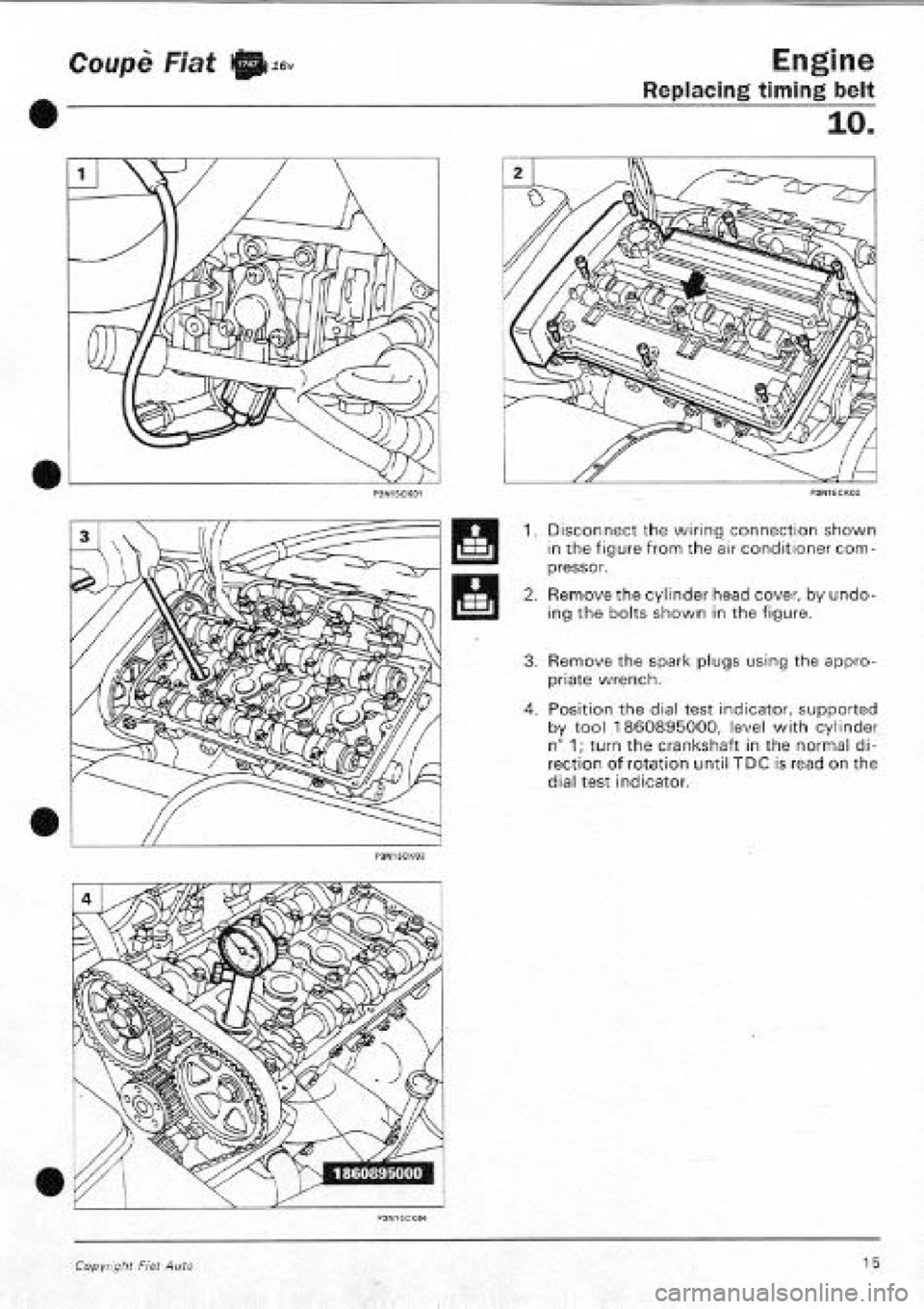 FIAT COUPE 1995  Workshop Manual 