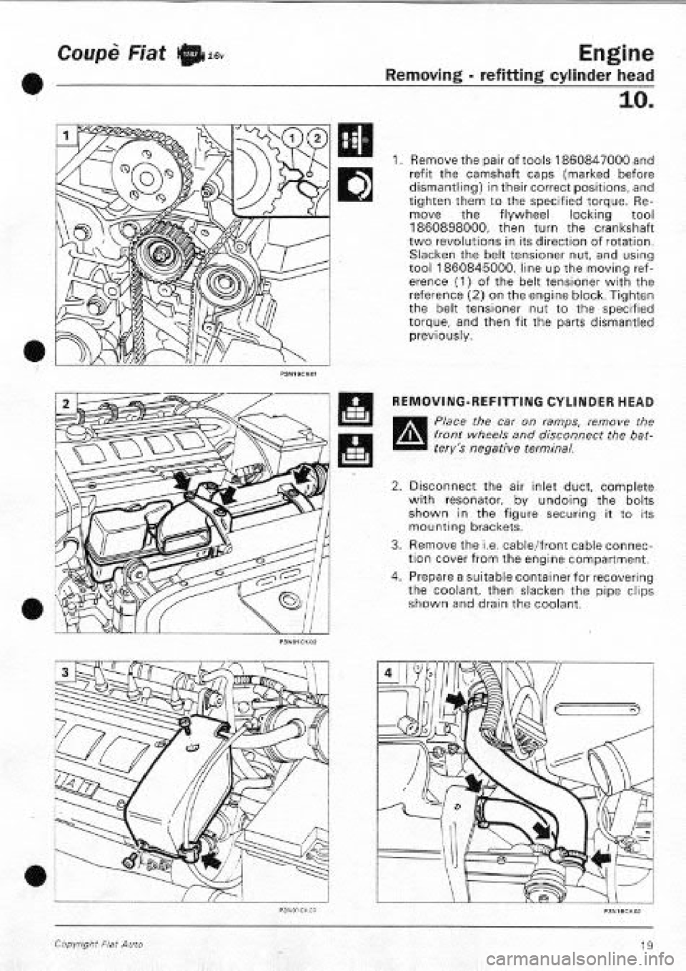 FIAT COUPE 1995  Workshop Manual 
