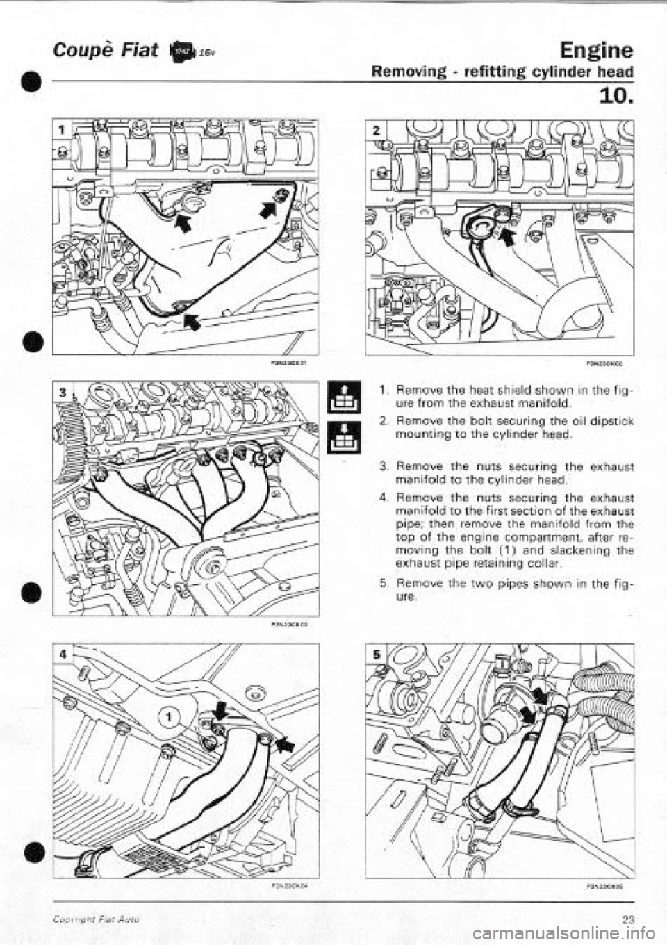 FIAT COUPE 1995  Workshop Manual 