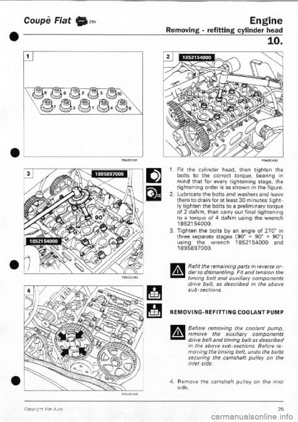 FIAT COUPE 1995  Workshop Manual 