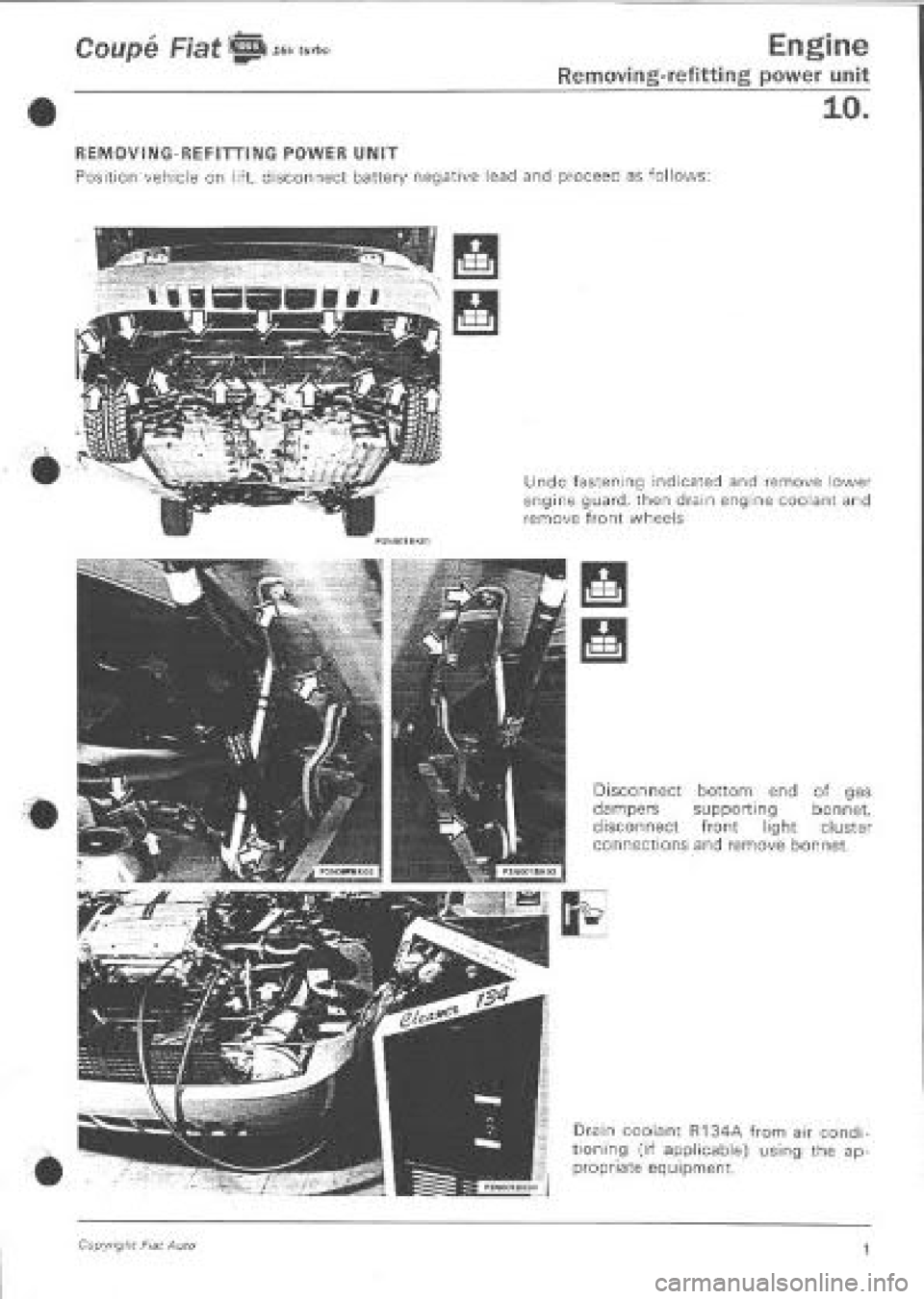 FIAT COUPE 1995  Workshop Manual 