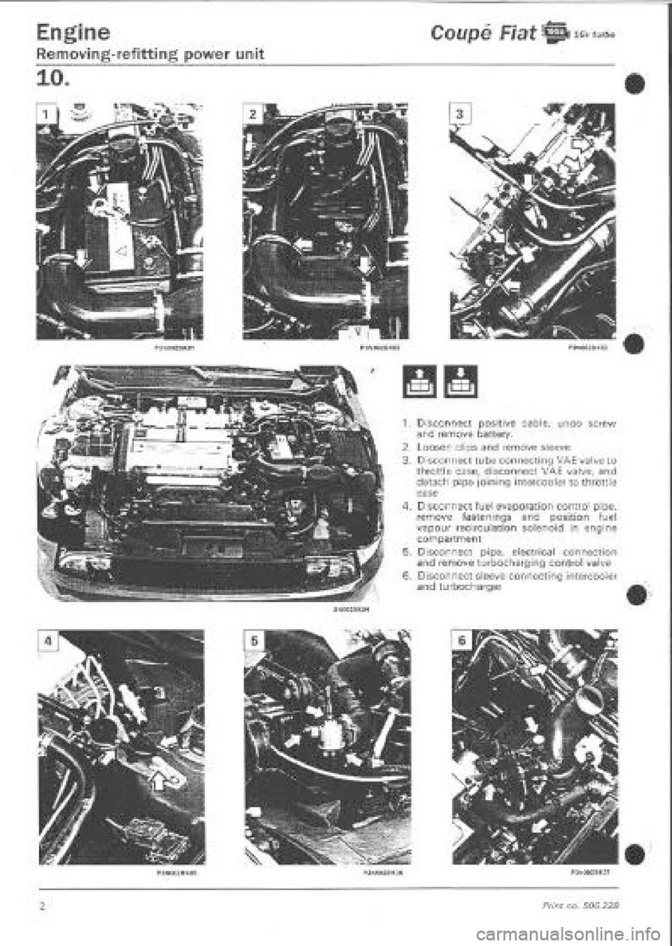 FIAT COUPE 1995  Workshop Manual 