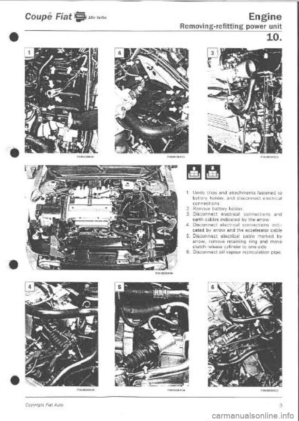 FIAT COUPE 1995  Workshop Manual 