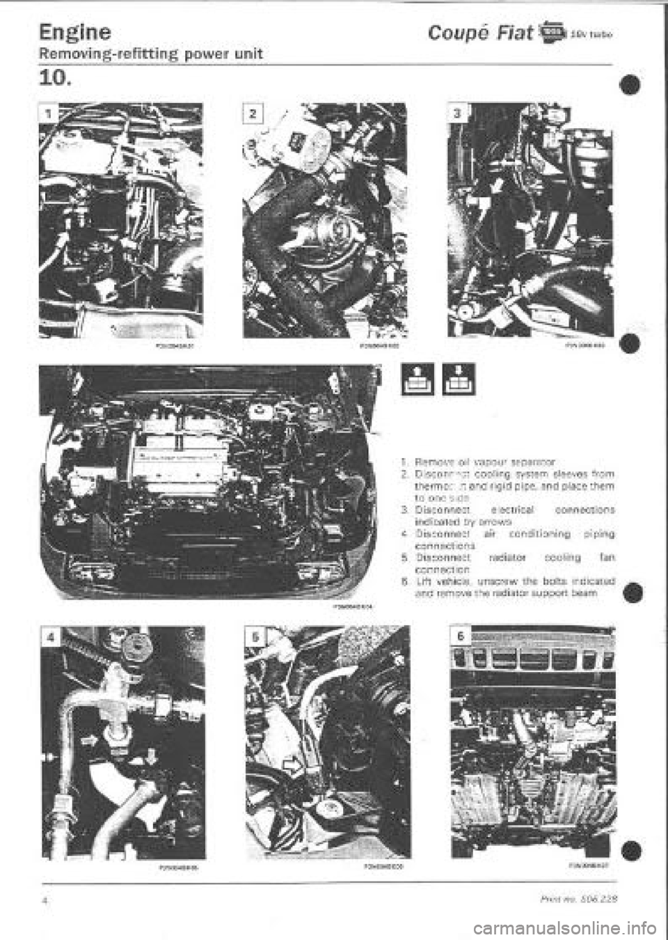 FIAT COUPE 1995  Workshop Manual 