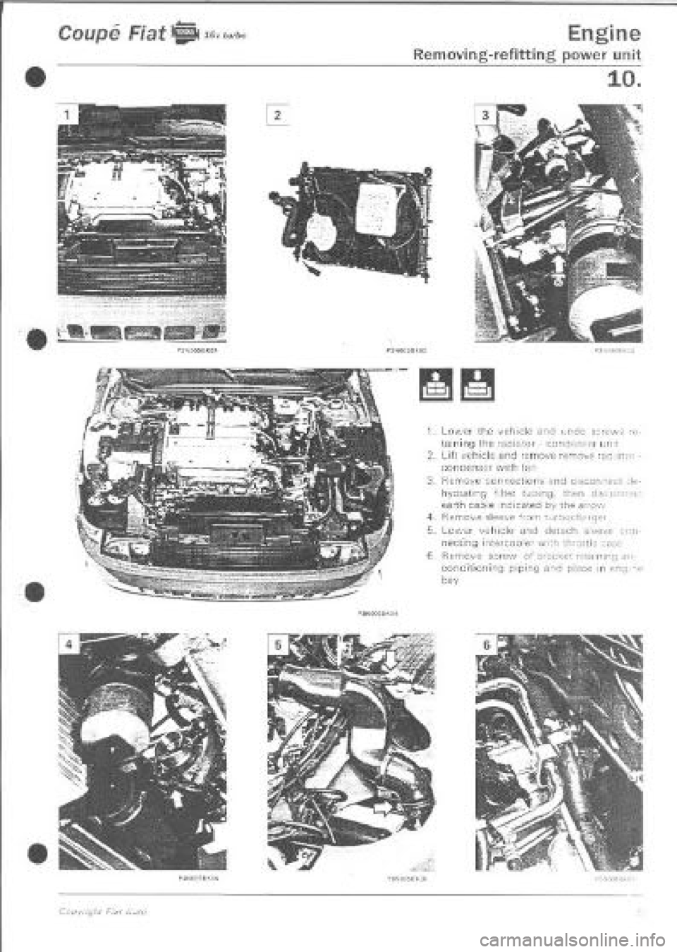 FIAT COUPE 1995  Workshop Manual 
