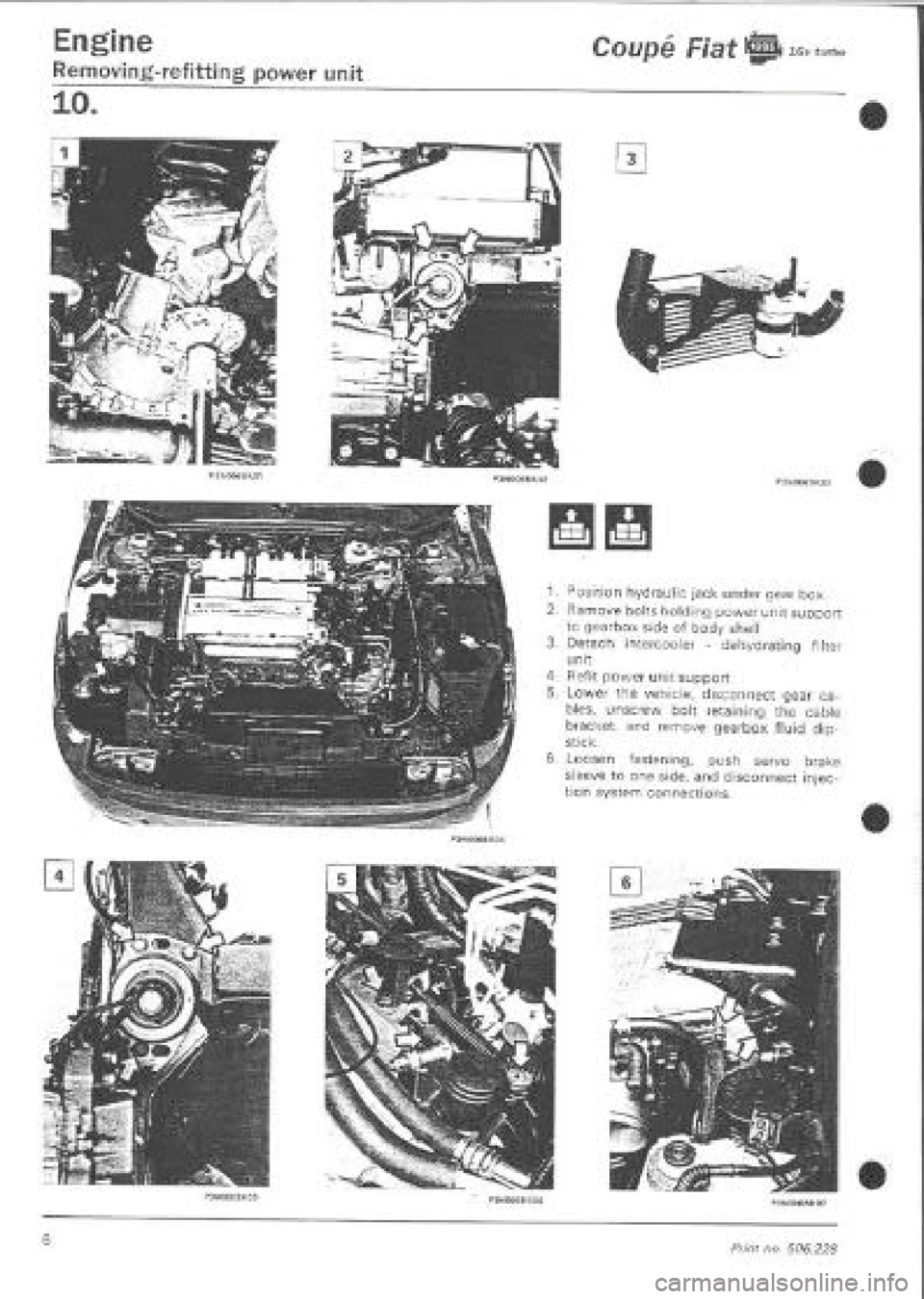 FIAT COUPE 1995  Workshop Manual 