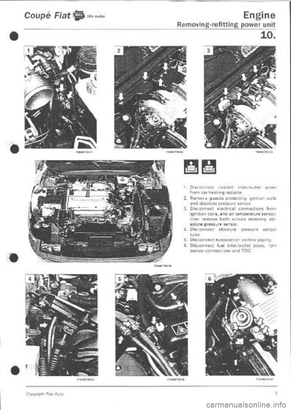 FIAT COUPE 1995  Workshop Manual 