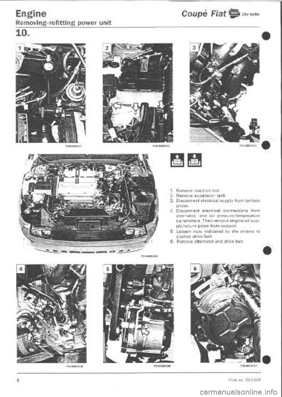 FIAT COUPE 1995  Workshop Manual 