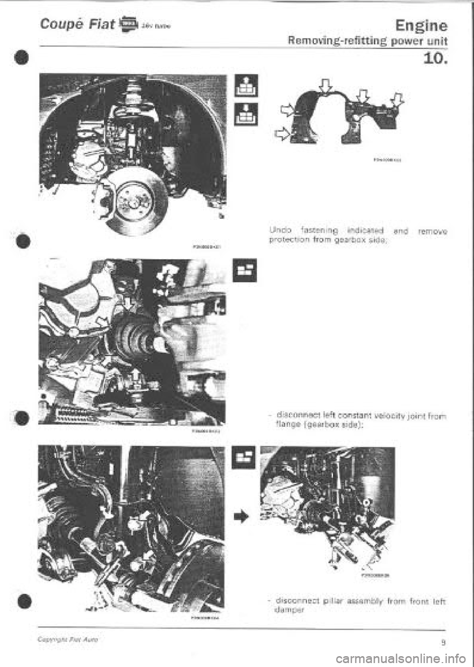 FIAT COUPE 1995  Workshop Manual 