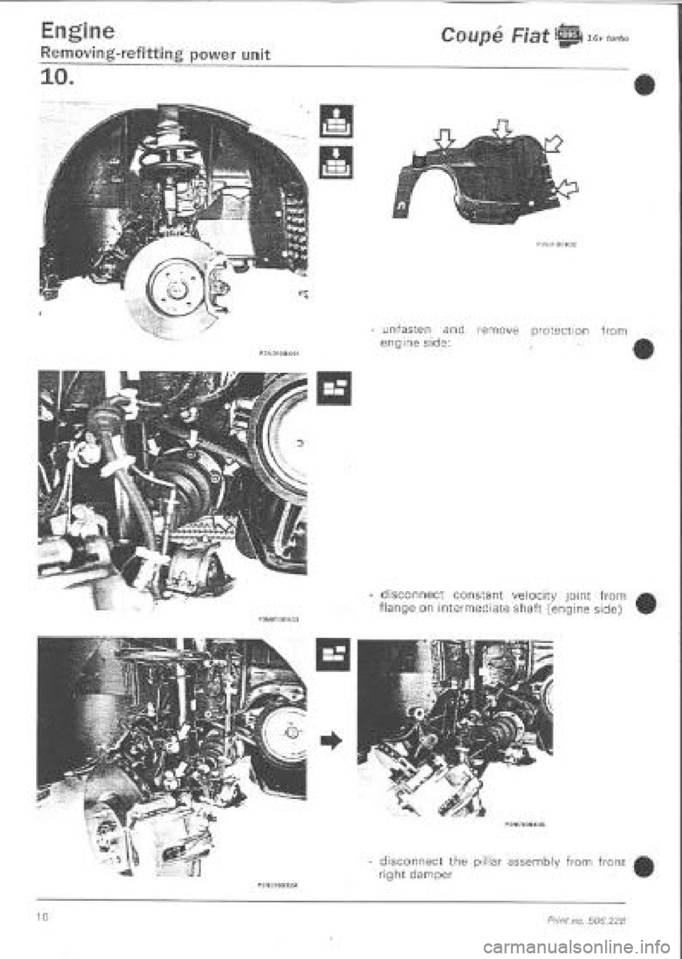 FIAT COUPE 1995  Workshop Manual 
