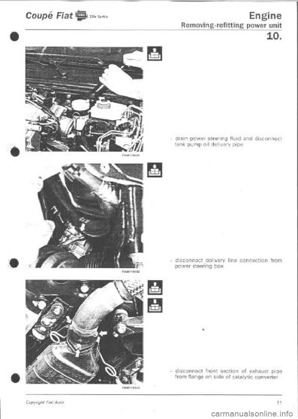 FIAT COUPE 1995  Workshop Manual 