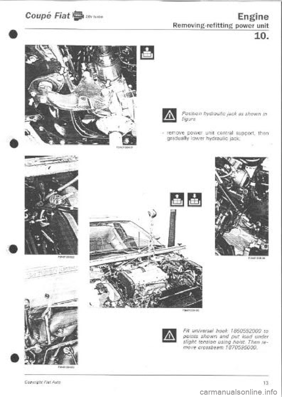 FIAT COUPE 1995  Workshop Manual 