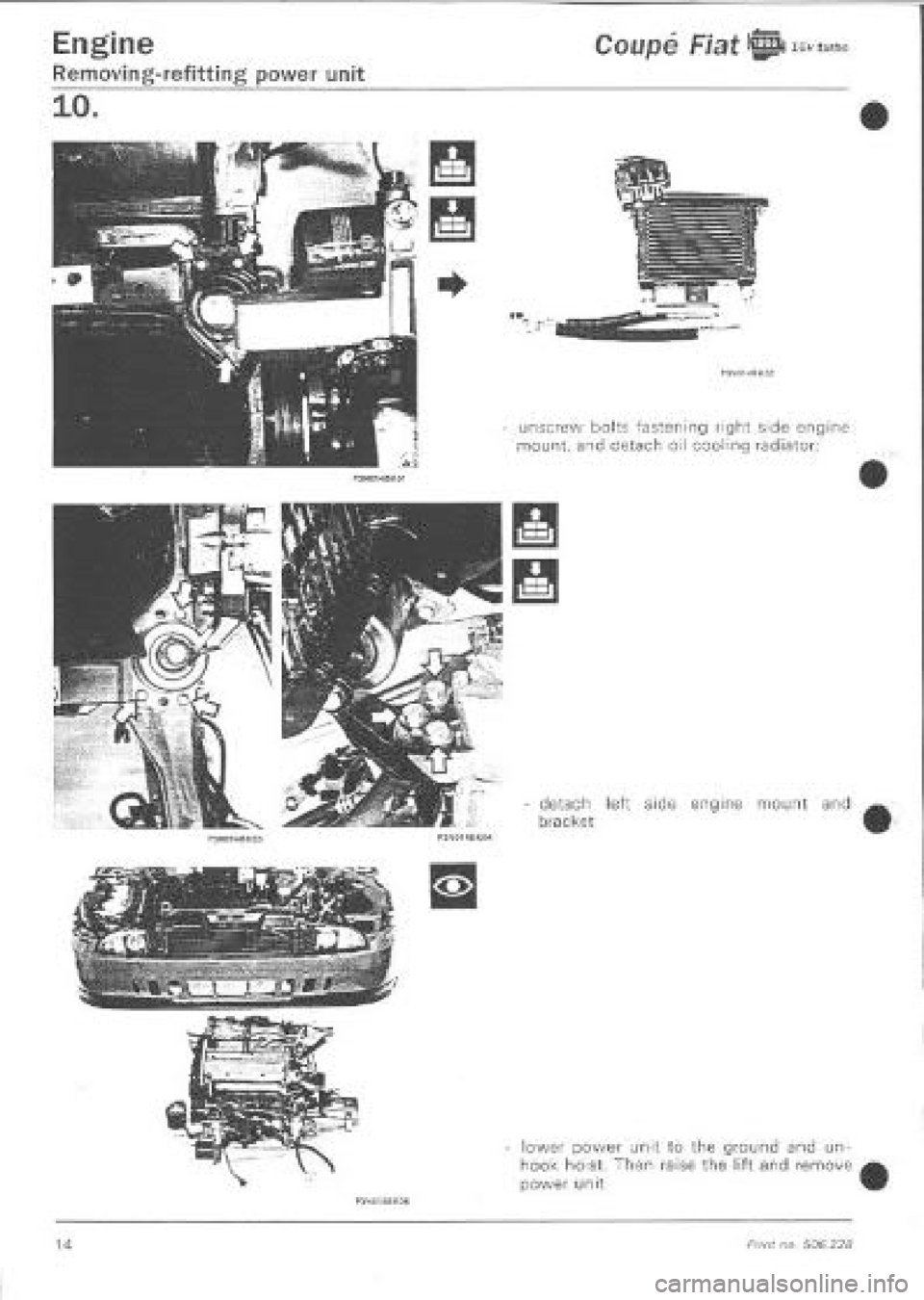 FIAT COUPE 1995  Workshop Manual 