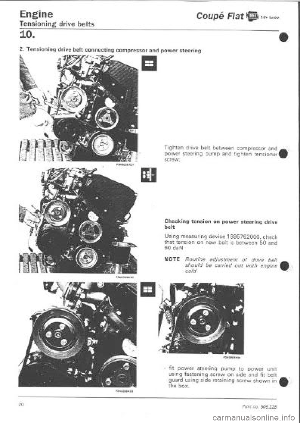FIAT COUPE 1995  Workshop Manual 