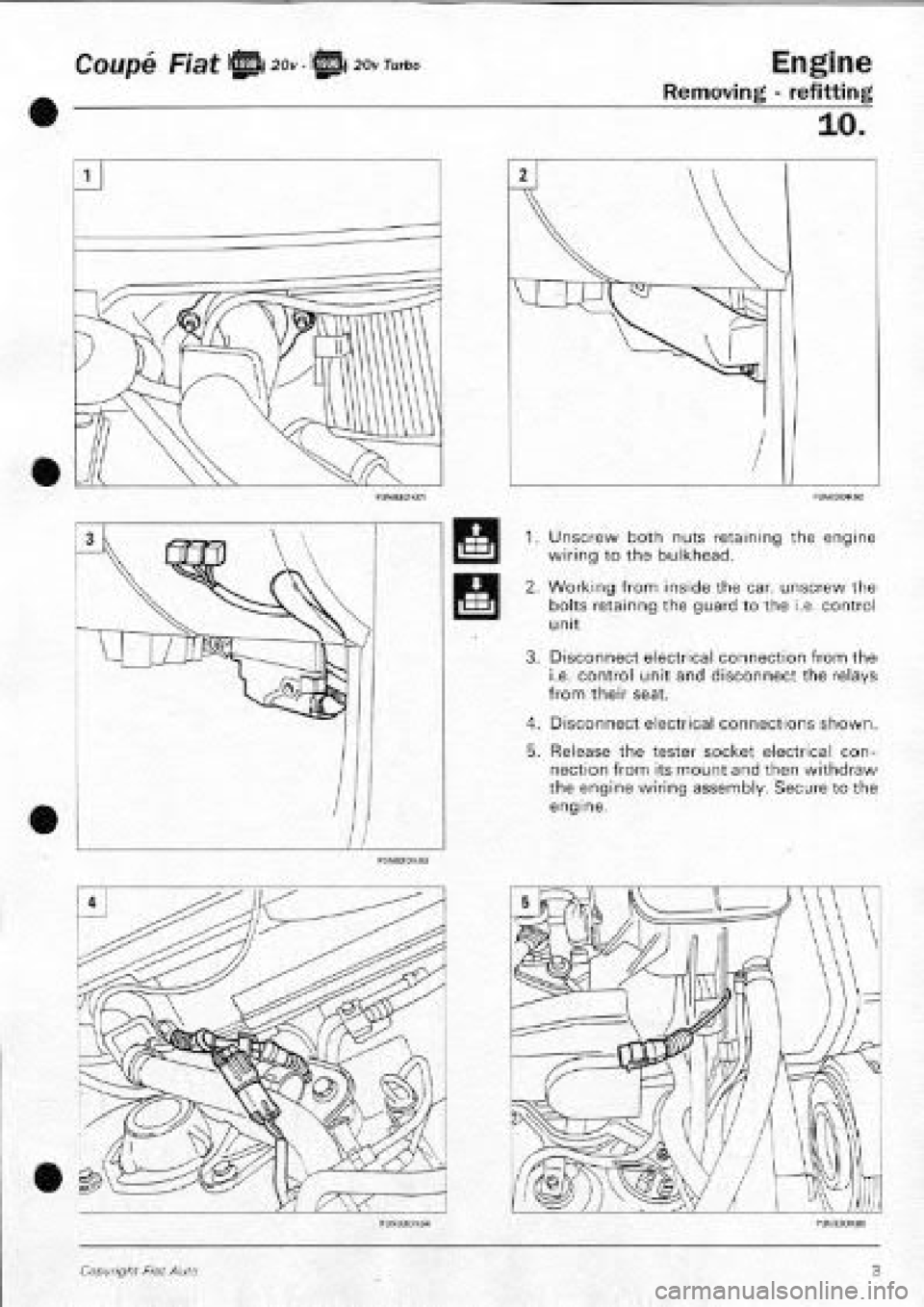 FIAT COUPE 1995  Workshop Manual 