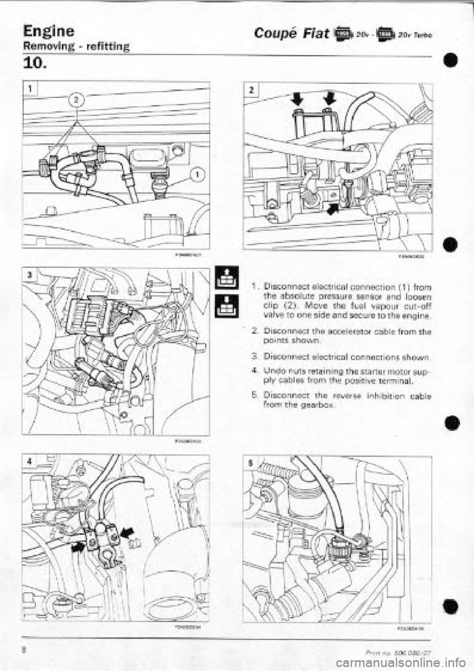 FIAT COUPE 1995  Workshop Manual 