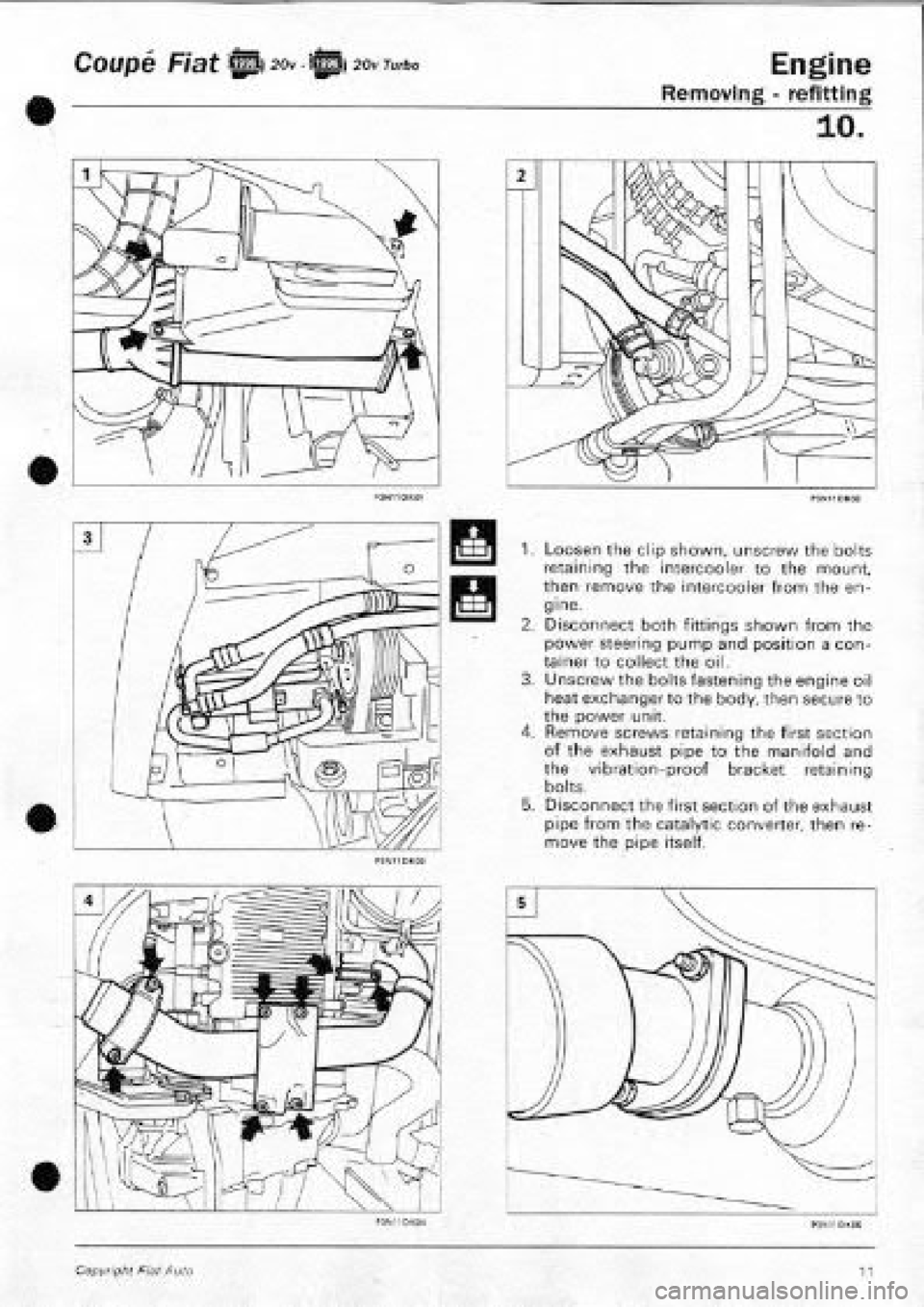 FIAT COUPE 1995  Workshop Manual 