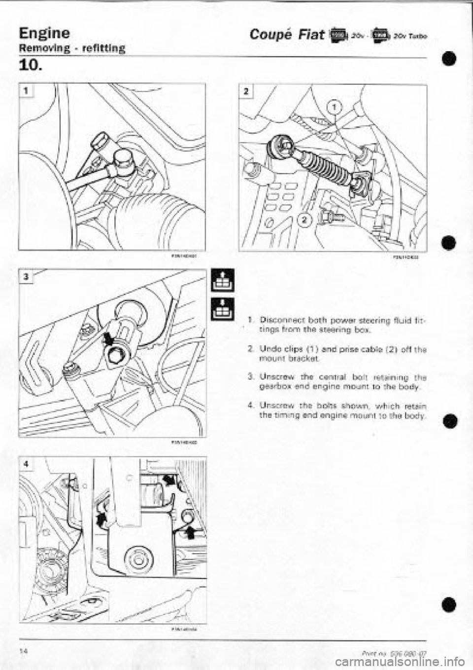 FIAT COUPE 1995  Workshop Manual 