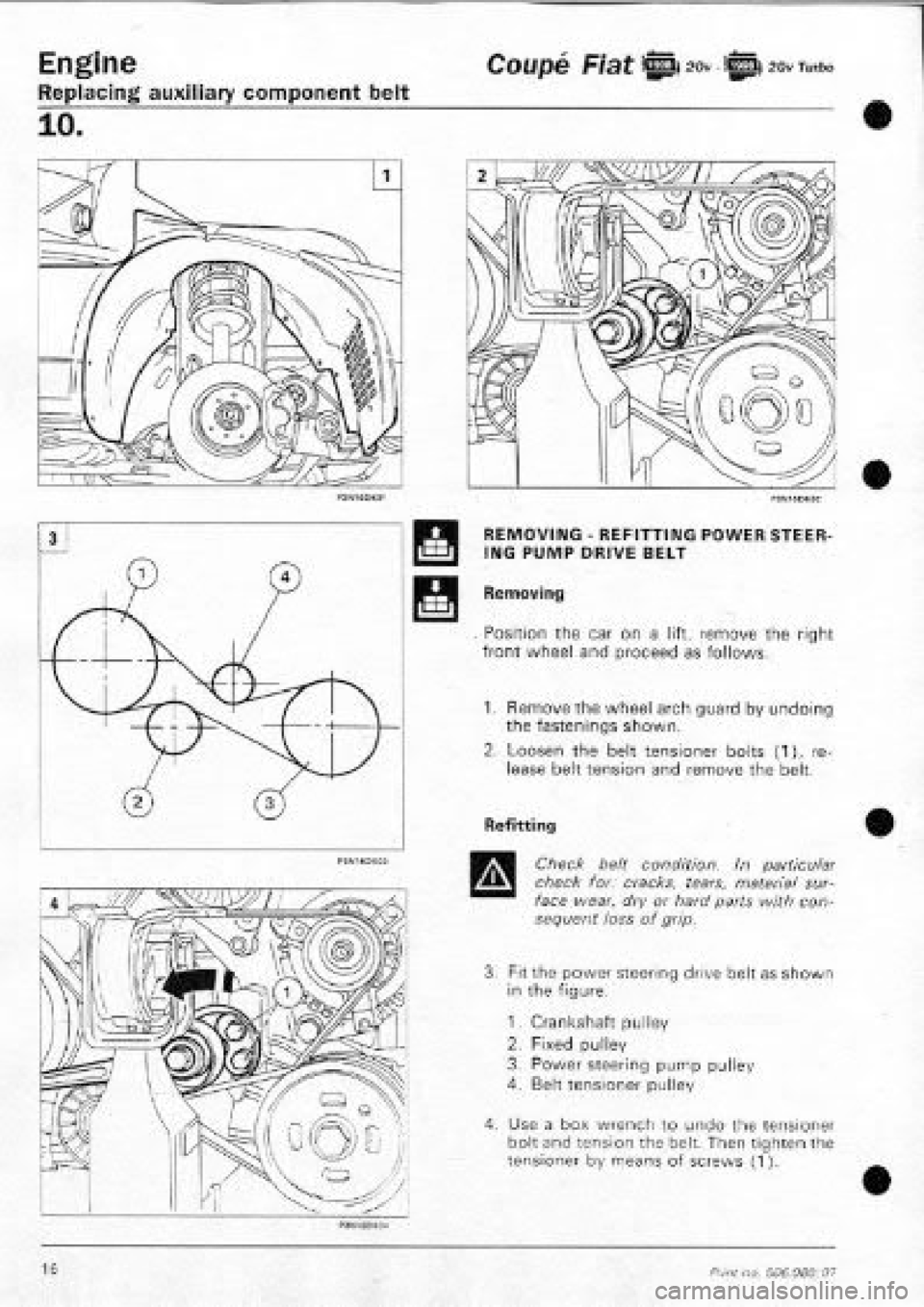 FIAT COUPE 1995  Workshop Manual 