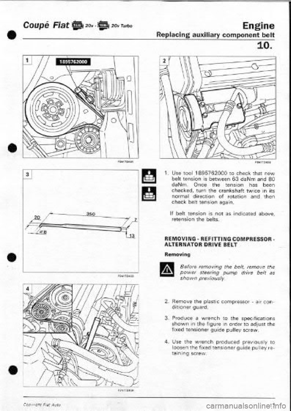 FIAT COUPE 1995  Workshop Manual 