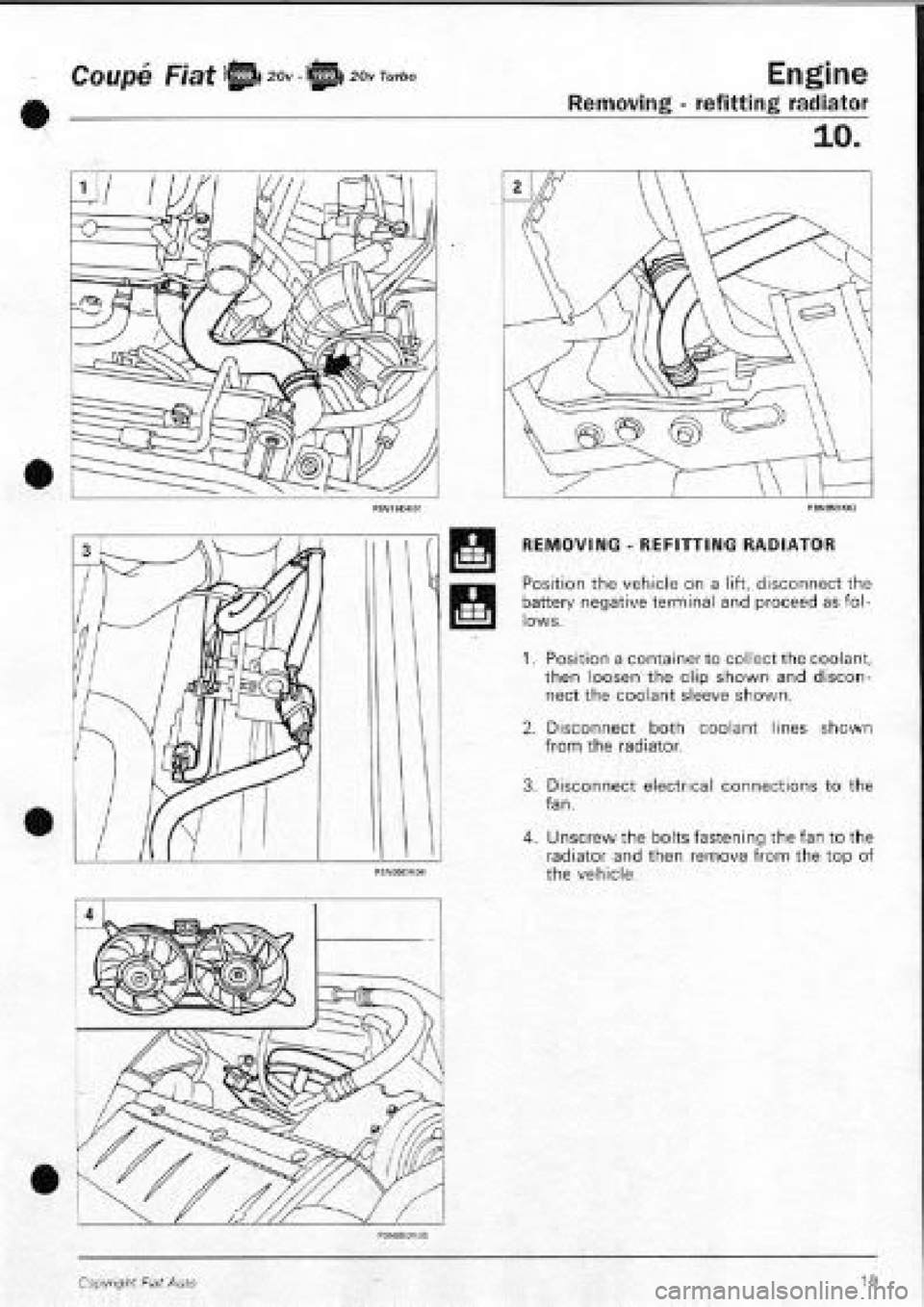 FIAT COUPE 1995  Workshop Manual 