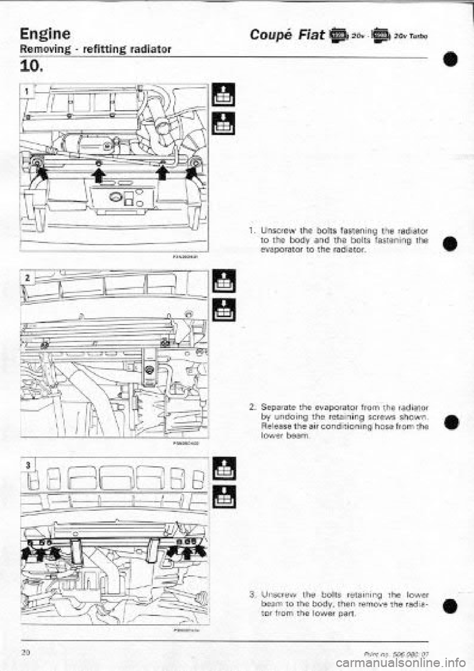 FIAT COUPE 1995  Workshop Manual 