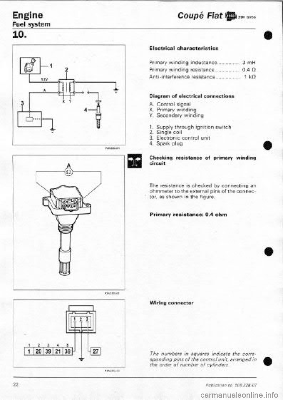 FIAT COUPE 1995  Workshop Manual 