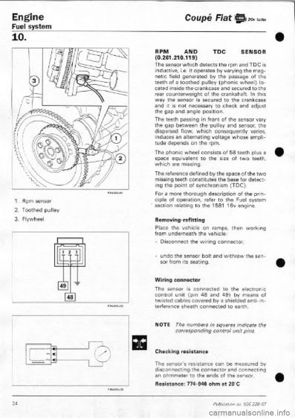 FIAT COUPE 1995  Workshop Manual 