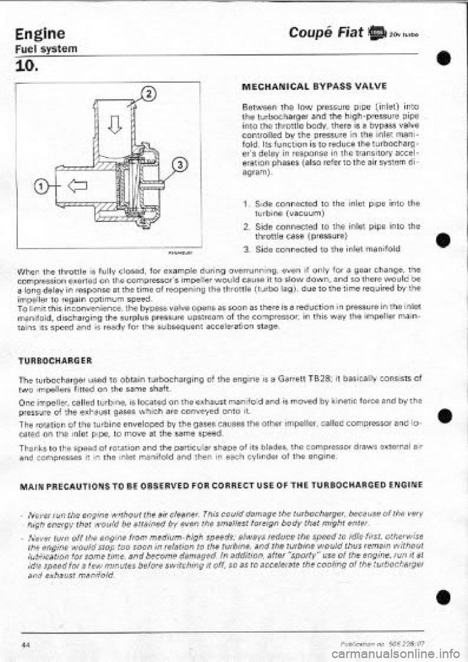 FIAT COUPE 1995  Workshop Manual 