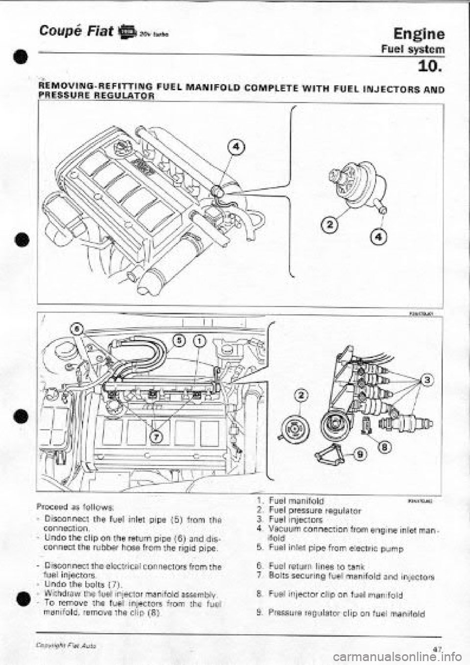 FIAT COUPE 1995  Workshop Manual 