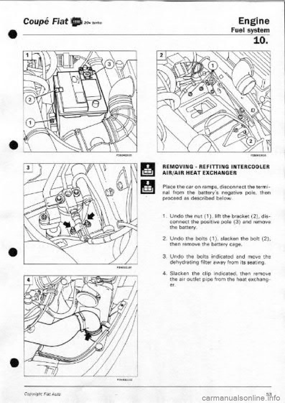 FIAT COUPE 1995  Workshop Manual 