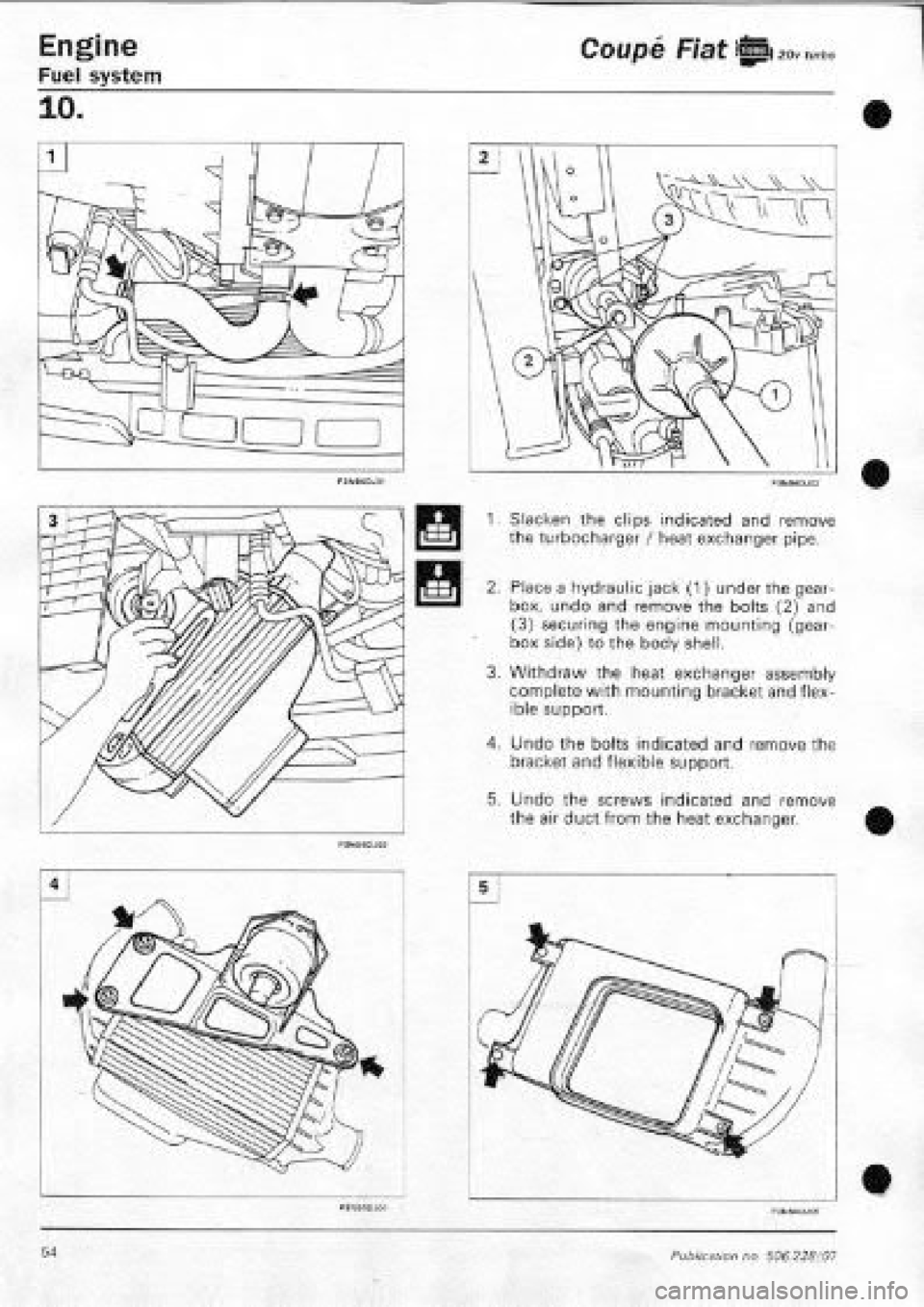 FIAT COUPE 1995  Workshop Manual 